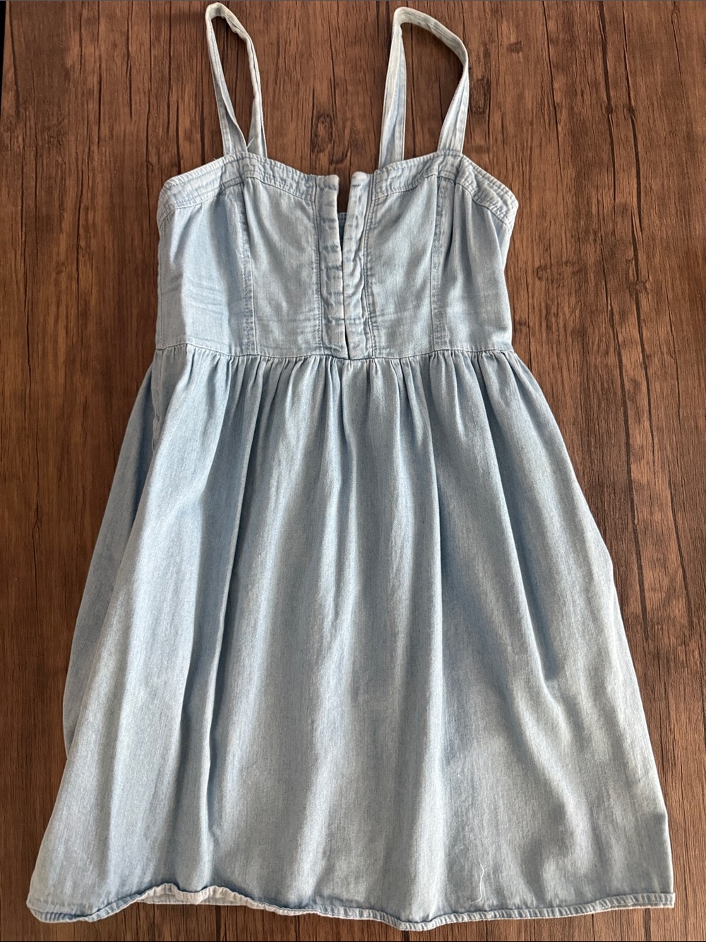 Mossimo Supply Co. Light Blue Denim Sundress with Spaghetti Straps
